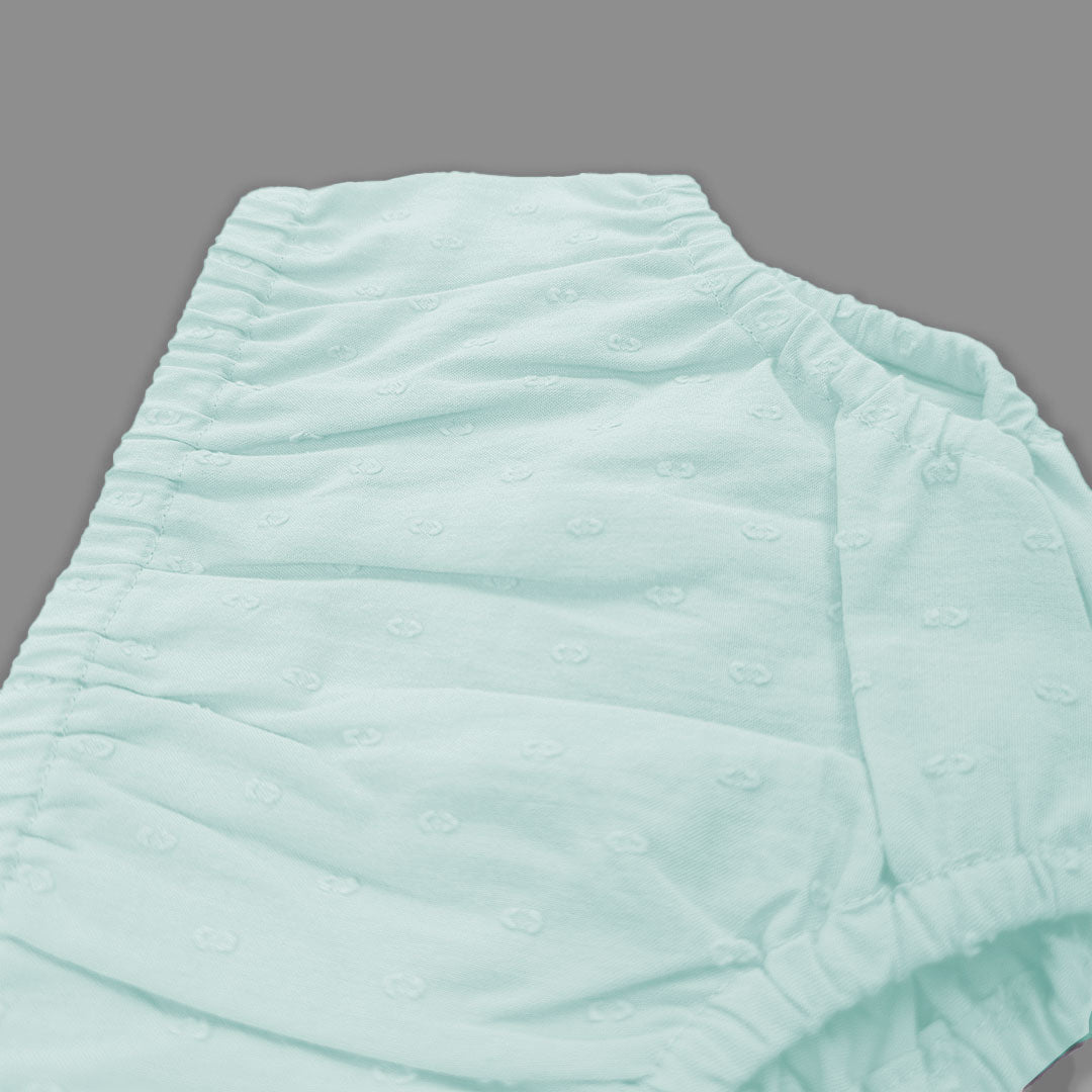 Keebee Organic Cotton Putta Textured Diaper / Nappy Cover - Aqua