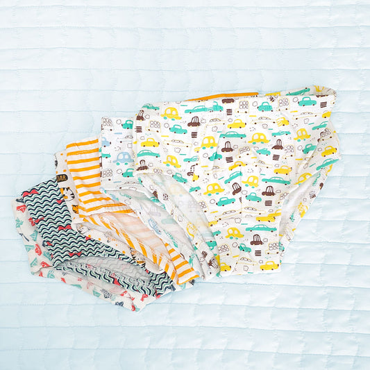 Keebee Organic Cotton Boys Briefs - Pack of 6