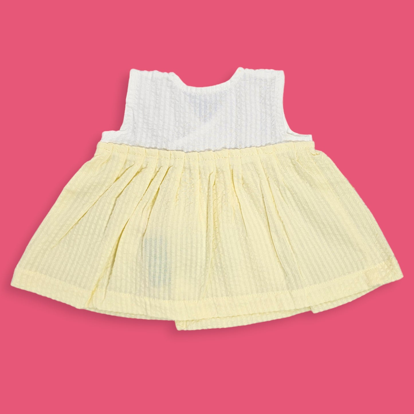 Keebee Organic Cotton Embroidered Newborn Baby Girl Overlap Dress - Heart