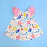 Keebee Organic Cotton Printed Iris Baby Girl Dress