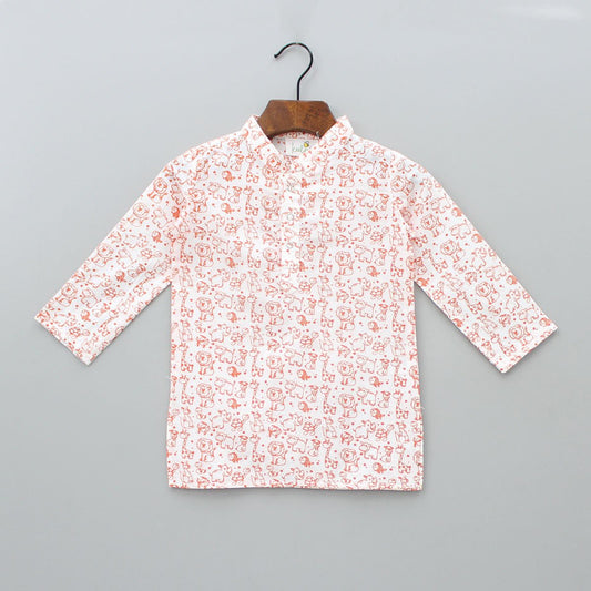 Keebee Organic Cotton Animal Print Kurta