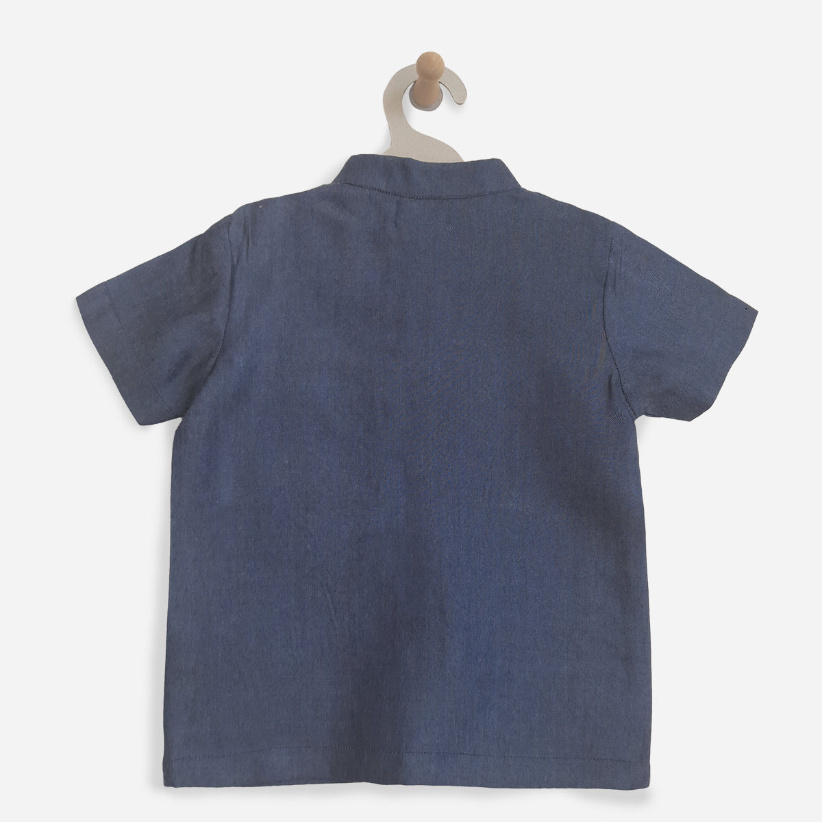 Tencel Lyocell Embroidered Light Denim Shirt - Dino