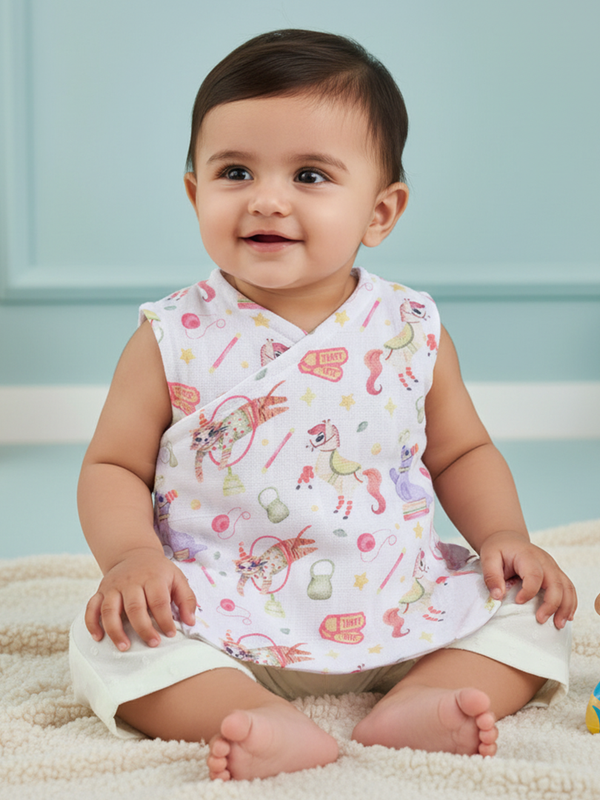 Unisex Baby Printed Jabla - Circus Crew