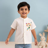 Embroidered Shirts - Colorful Monkey