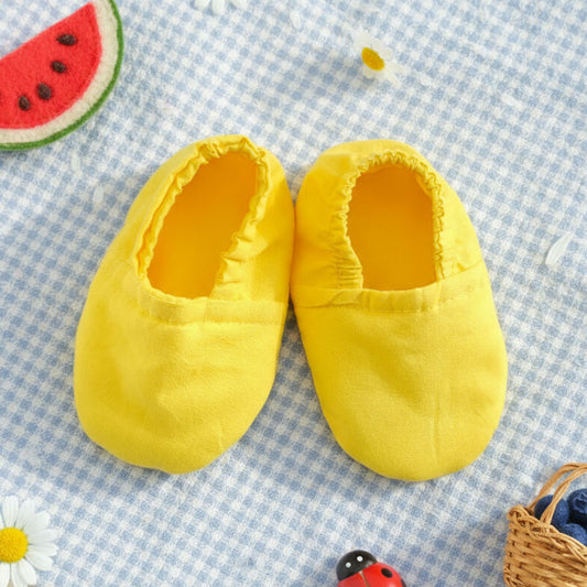 Keebee Organic Cotton Solid Baby Shoes - Yellow