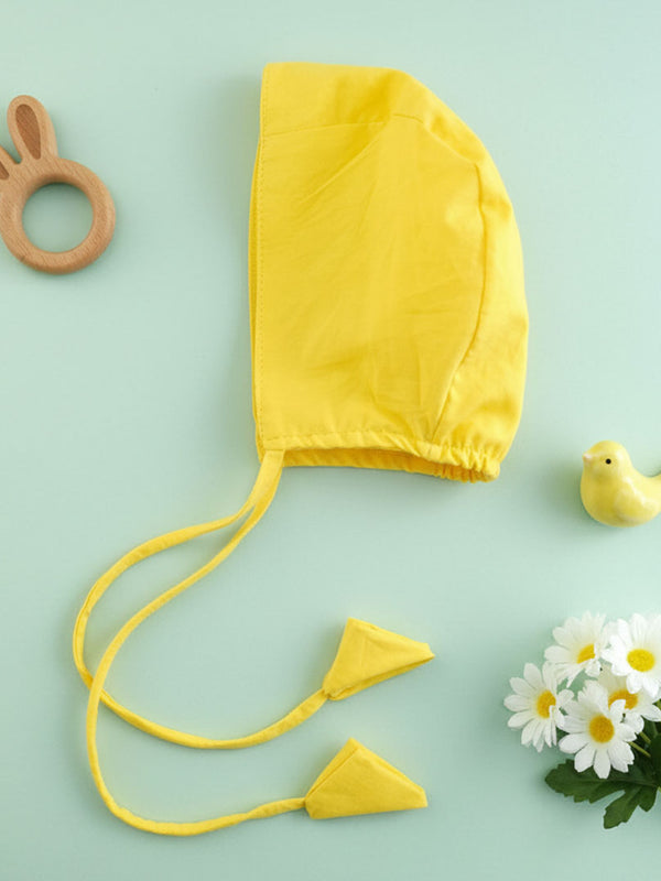 Solid Baby Bonnet - Yellow