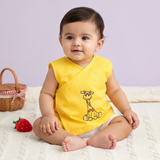 Unisex Baby Embroidered Yellow Jabla - Goofy the Giraffe