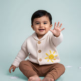 Embroidered Cardigan - Sunshine