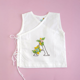 Unisex Baby Embroidered White Jabla - Your Baby's Initial