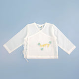 Full Sleeve Embroidered Baby Jabla - Happy