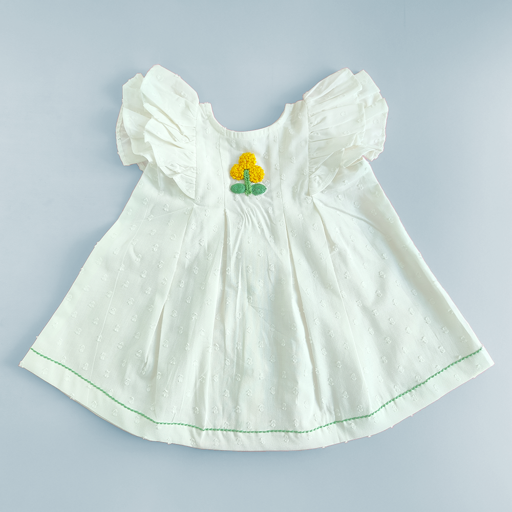 White Iris Dress - Marigold