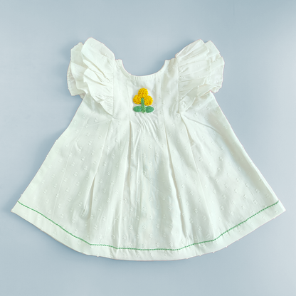 White Iris Dress - Marigold