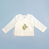 Full Sleeve Embroidered Baby Jabla - Mushroom