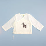Full Sleeve Embroidered Baby Jabla -Zebra