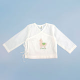 Full Sleeve Embroidered Baby Jabla - Llama