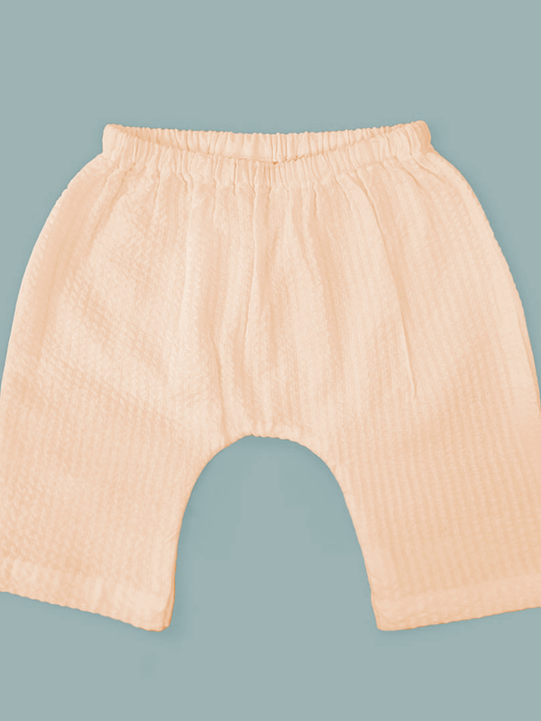Unisex Baby Elastic Waist Baby Diaper Shorts - Sweet Peach