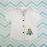 Embroidered Half Sleeve Shirt - 'My First Christmas'