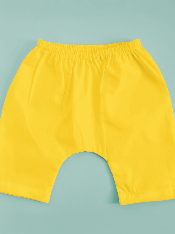 Unisex Baby Elastic Waist Baby Diaper Shorts - Yellow