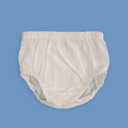 Solid Diaper / Nappy Cover - White
