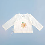 Full Sleeve Embroidered Baby Jabla - Orange