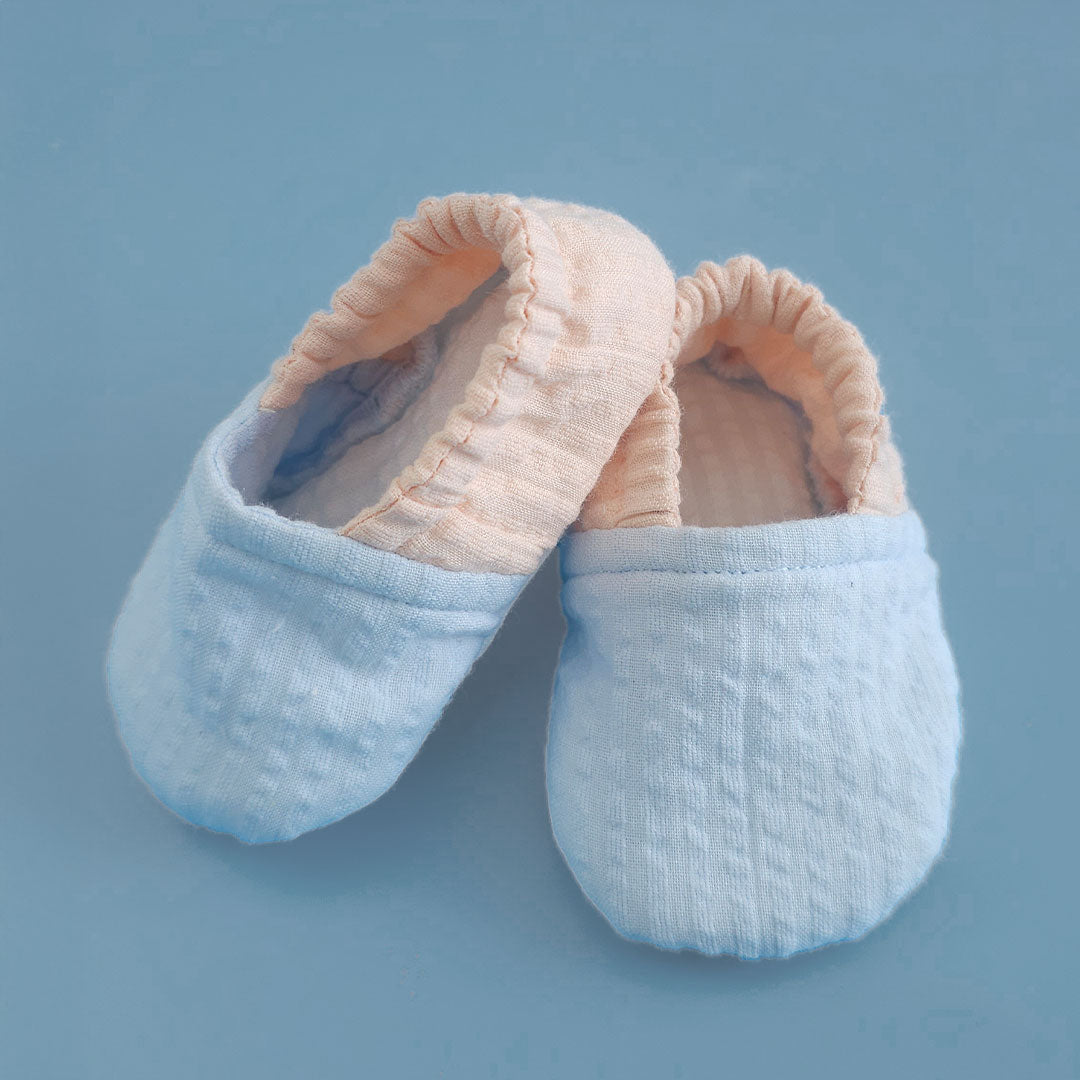 Keebee Organic Cotton Soft Textured Multicolor Baby Shoes