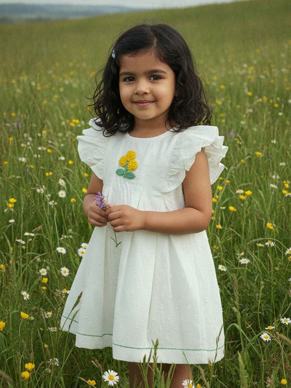White Iris Dress - Marigold