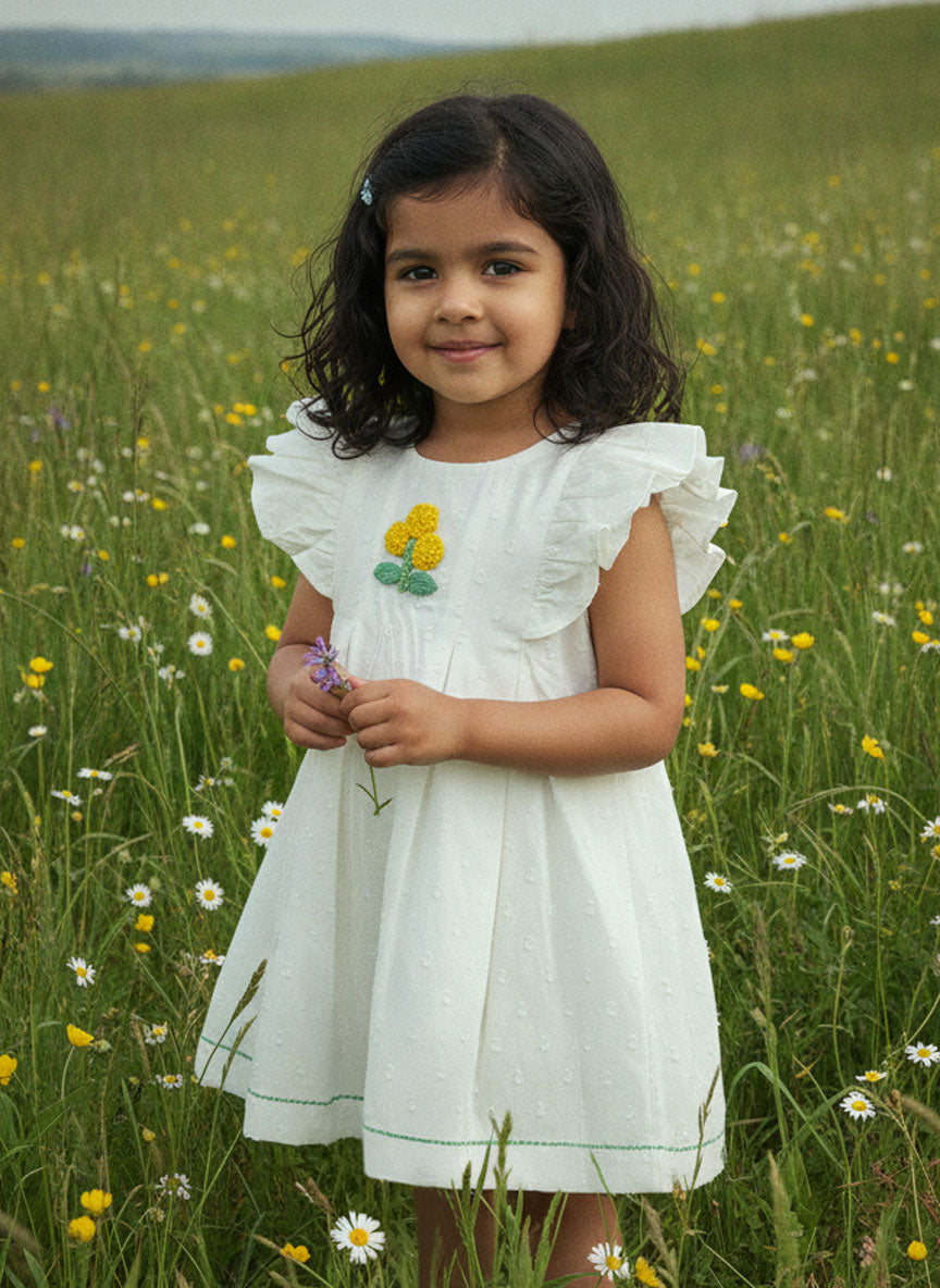 White Iris Dress - Marigold