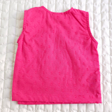 Unisex Baby Embroidered Hot Pink Jabla - Spring Bunny