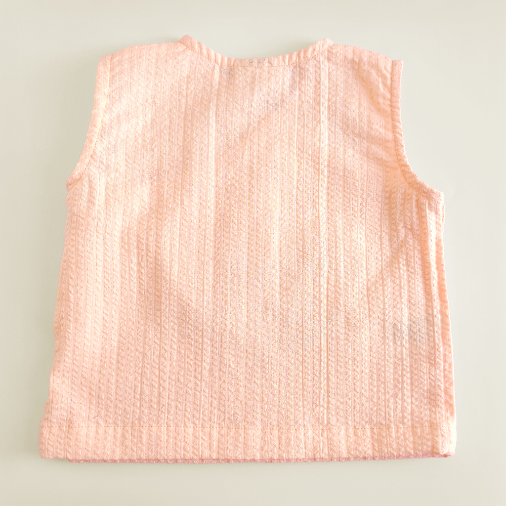 Unisex Baby Embroidered Sweet Peach Jabla - Rocking Horsey