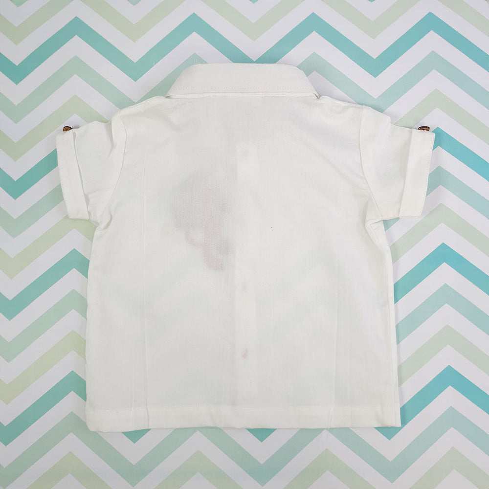 Embroidered Half Sleeve Shirt - Christmas Truck