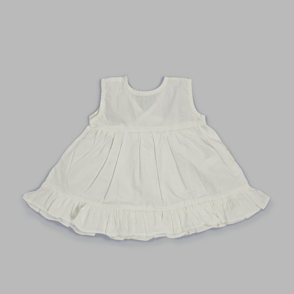 Embroidered Newborn Wrap Dress - Holly