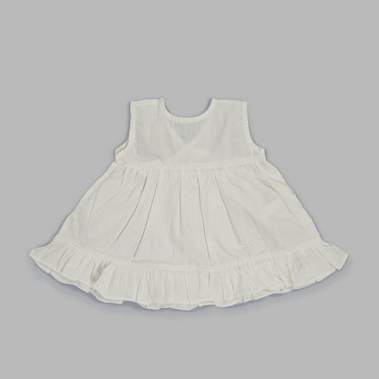 Embroidered Newborn Wrap Dress - Holly