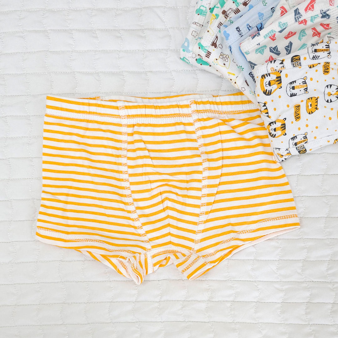 Keebee Organic Cotton Boys Boxer Briefs - Pack of 6