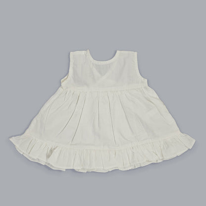 Embroidered Newborn Wrap Dress - Rose
