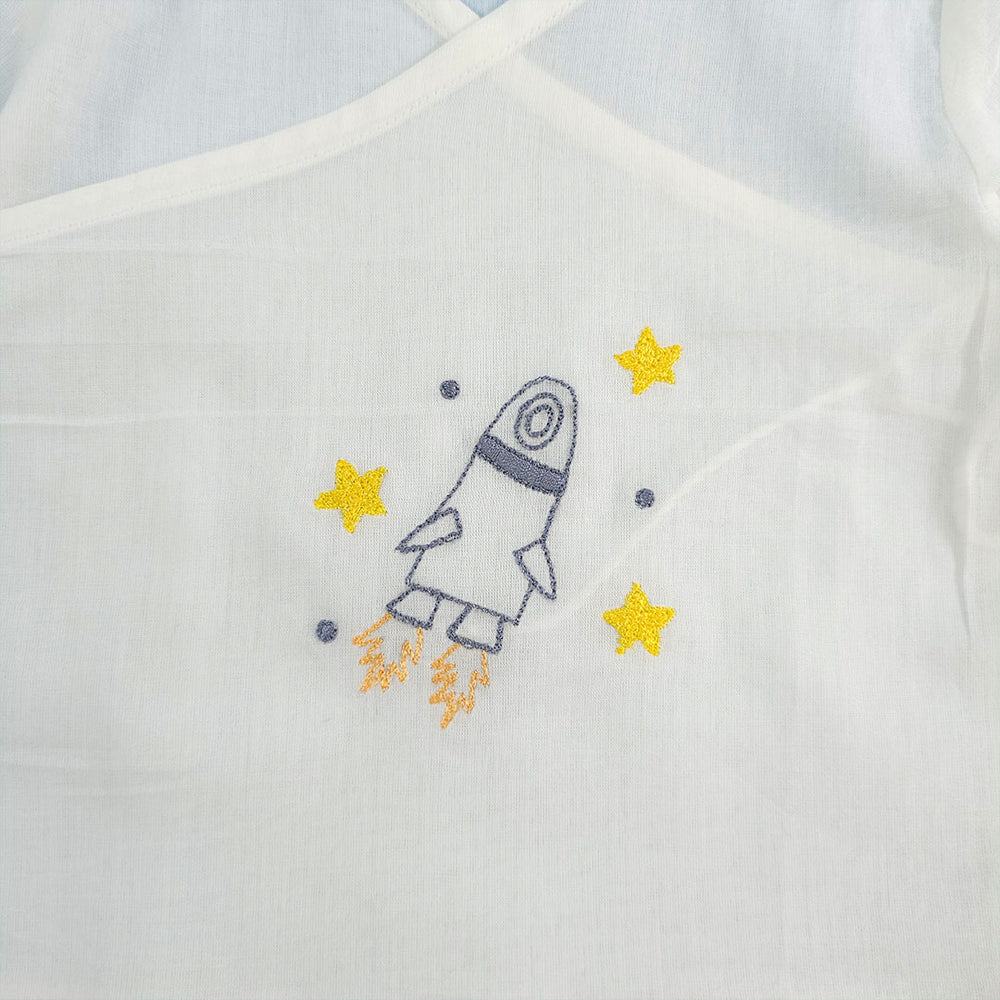 Full Sleeve Embroidered Baby Jabla - Rocket