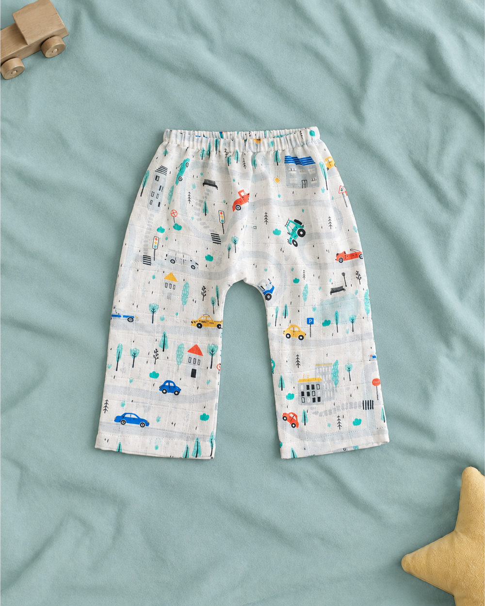 Kids Unisex Full Sleeve Lounge Nightsuit Pajama Set - Tiny Town