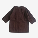 Newborn Baby Boy Choco Brown Kurta Set - Sunflower