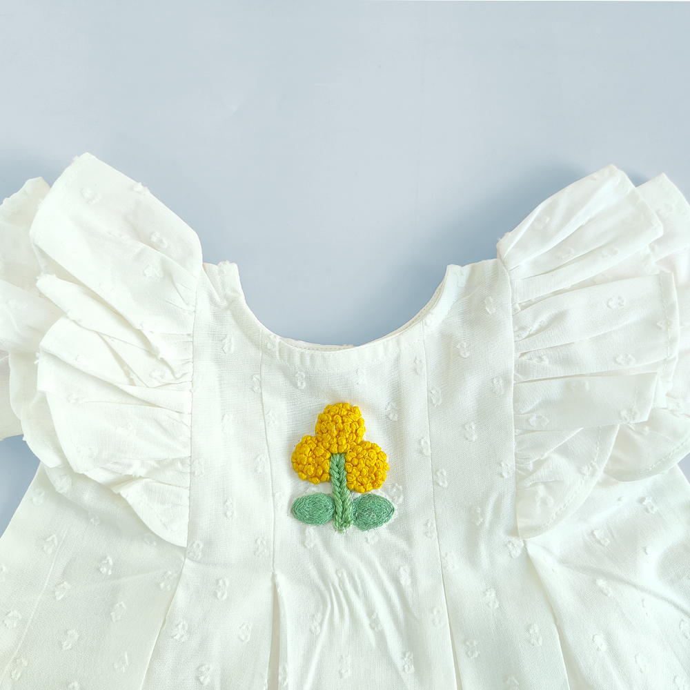 White Iris Dress - Marigold