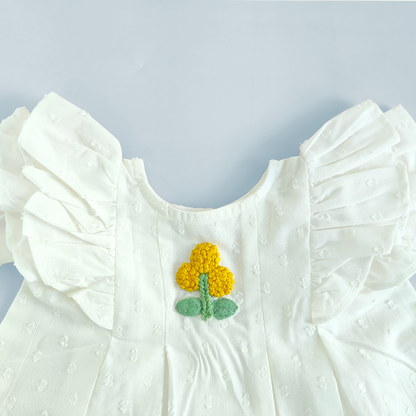 White Iris Dress - Marigold