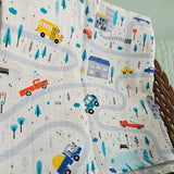 Printed Swaddle/Towel - Tiny Town