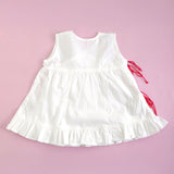 Embroidered White Dress and Accessories Set - Merry Holly