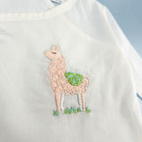 Full Sleeve Embroidered Baby Jabla - Llama
