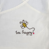 Full Sleeve Embroidered Baby Jabla - Bee Happy
