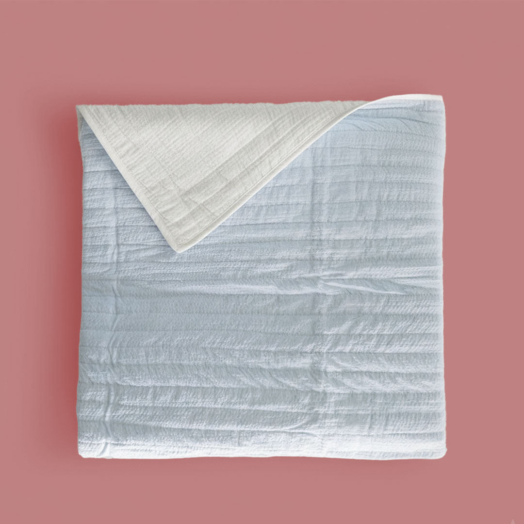 Keebee Organic Cotton Quilt - Ocean Blue