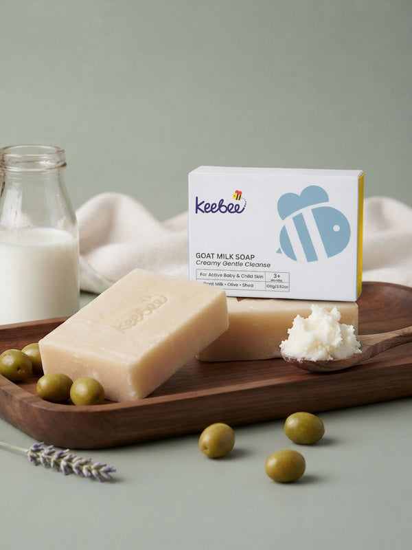 Goat Milk Baby Soap - Gentle Cleansing Soap for Babies & Kids (100g)