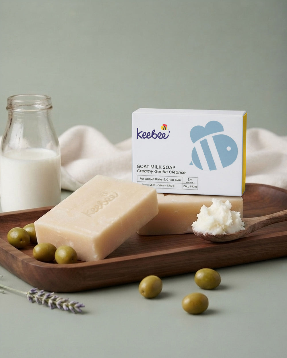 Goat Milk Baby Soap - Gentle Cleansing Soap for Babies & Kids