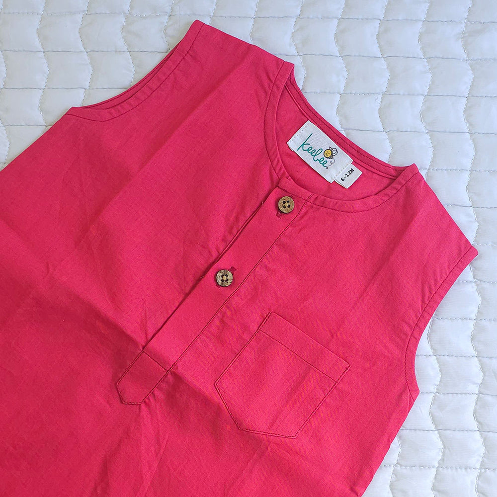 Full Length Romper - Red
