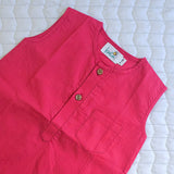 Full Length Romper - Red