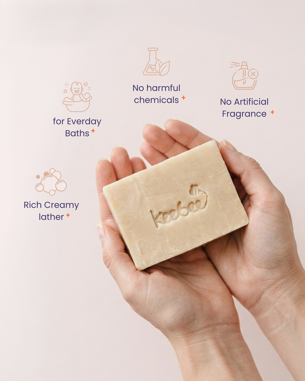 Goat Milk Baby Soap - Gentle Cleansing Soap for Babies & Kids (100g)