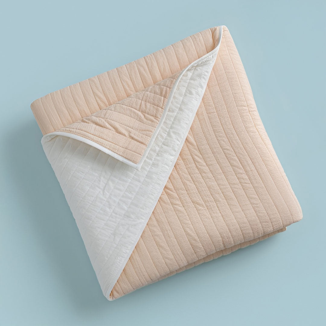 Keebee Organic Cotton Quilt - Sweet Peach